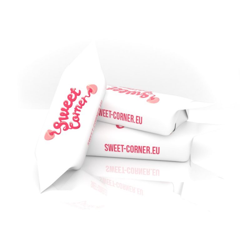 Smaczne cukierki które mają na sobie logo firmy